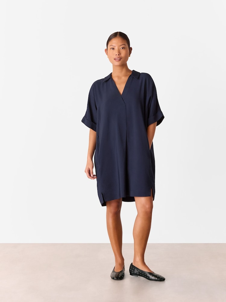 Whistles Blue Petite Melanie Dress - Image 1 of 4
