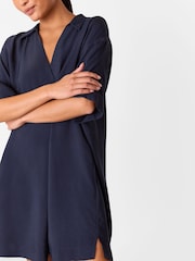 Whistles Blue Petite Melanie Dress - Image 3 of 4