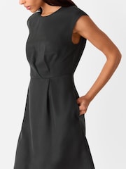 Whistles Black Twist Detail Mini Dress - Image 4 of 5
