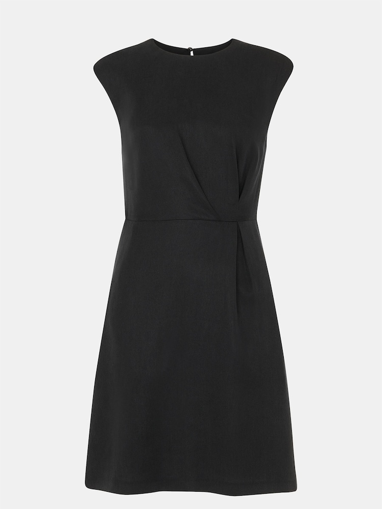 Whistles Black Twist Detail Mini Dress - Image 5 of 5