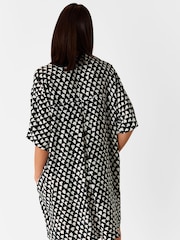 Whistles Black Triangle Relaxed Short Dress - Image 2 of 4