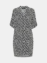 Whistles Black Triangle Relaxed Short Dress - Image 4 of 4
