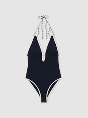 Reiss Navy/White Piper Swimsuit - Image 2 of 6