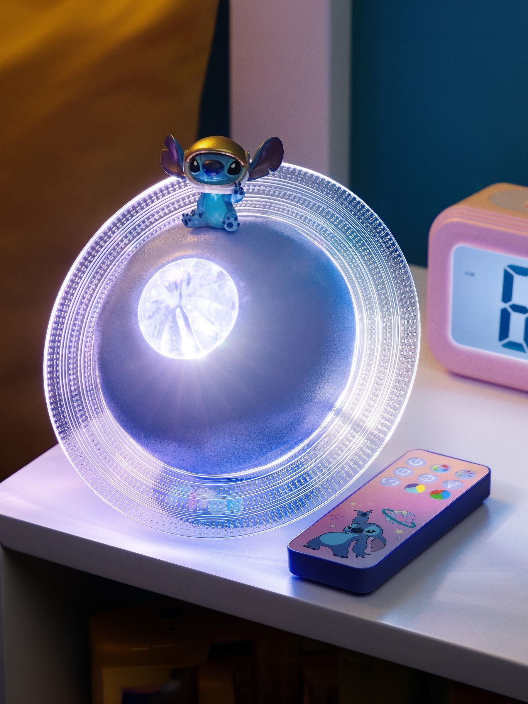 Paladone Lilo & Stitch Galaxy Projection Light, Officially Licensed Disney USB Rechargeable Colour Changing LED Lamp with Remote for Kids & Adults, Bedroom Décor - Image 4