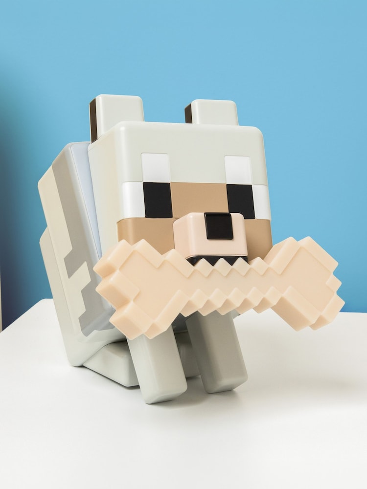Minecraft Wolf 3D Character Glo Buddies Animal Night Light - Image 1 of 6