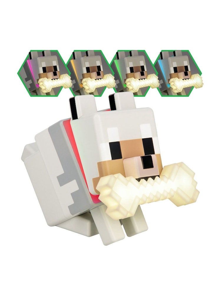 Minecraft Wolf 3D Character Glo Buddies Animal Night Light - Image 6 of 6