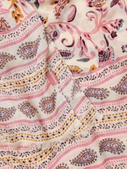 FatFace Ivory Paisley Floral Printed Lightweight Scarf - Image 2 of 2