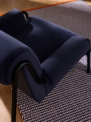MADE.COM Velvet Indigo Blue Lorien Chair - Image 3 of 5