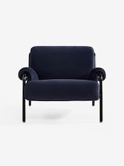 MADE.COM Velvet Indigo Blue Lorien Chair - Image 5 of 5