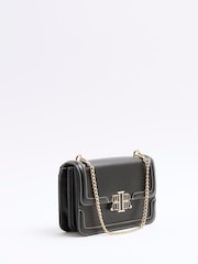 River Island Black Faux Leather Satchel Bag - Image 3 of 4