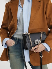 River Island Black Faux Leather Satchel Bag - Image 4 of 4