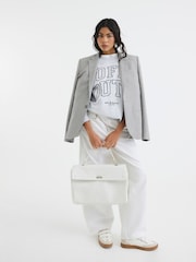 River Island Grey Off Duty Print Sweatshirt - Image 2 of 4
