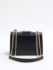 River Island Black Panelled Monogram Shoulder Bag - Image 2 of 4