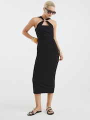 River Island Trim Halter Midi Dress - Bild 2 von 4