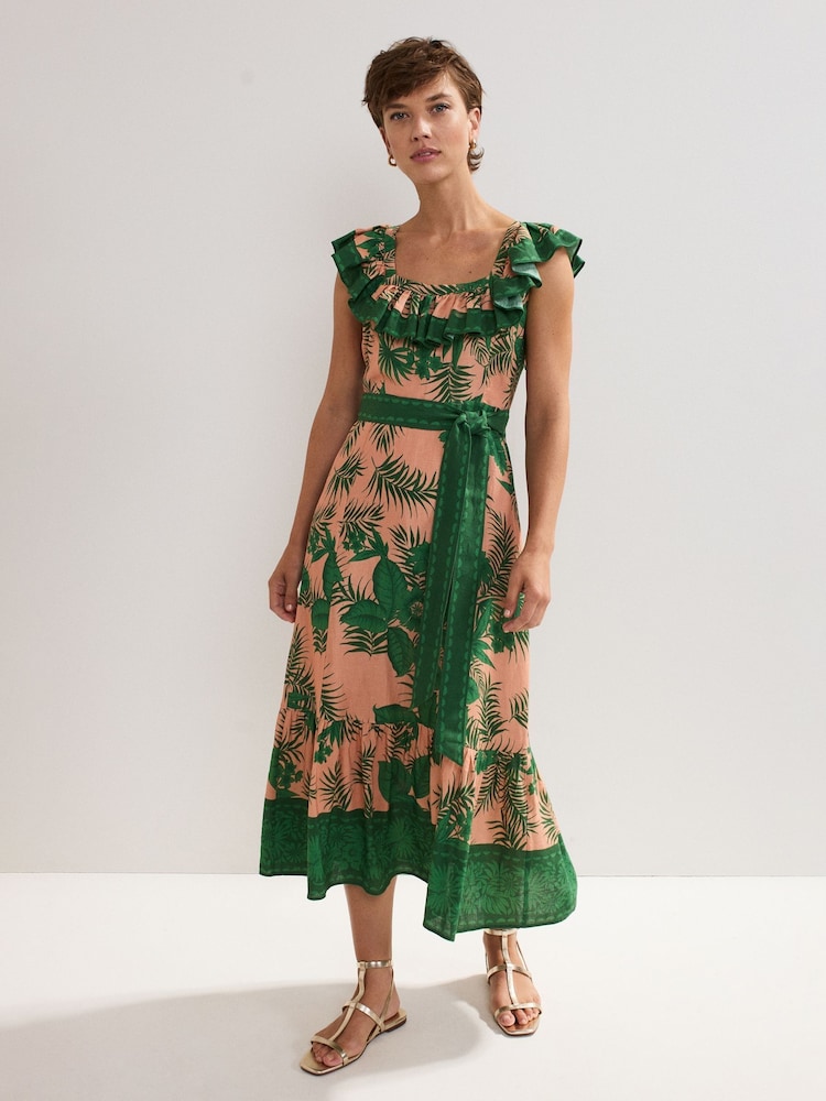 Phase Eight Green Sandra Midi Dress - Image 1 of 1