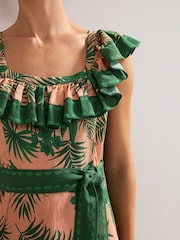 Phase Eight Green Sandra Midi Dress - Image 4 of 7