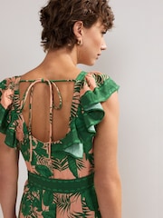 Phase Eight Green Sandra Midi Dress - Image 5 of 7
