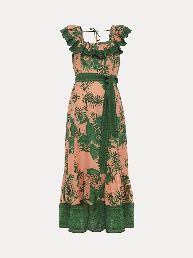 Phase Eight Green Sandra Midi Dress - Image 7 of 7
