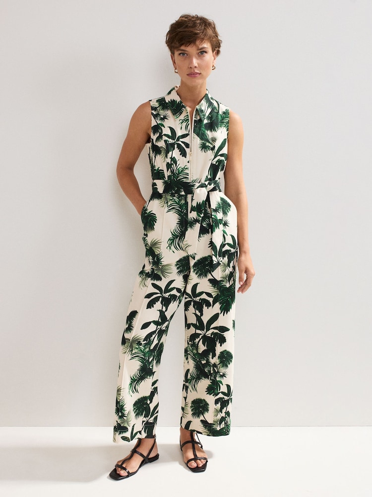Phase Eight White Tullisa 100% Cotton Jumpsuit - Image 1 of 7