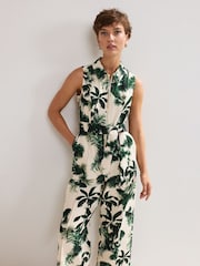 Phase Eight White Tullisa 100% Cotton Jumpsuit - Image 3 of 7