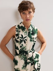 Phase Eight White Tullisa 100% Cotton Jumpsuit - Image 4 of 7