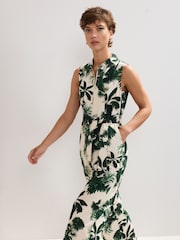 Phase Eight White Tullisa 100% Cotton Jumpsuit - Image 6 of 7