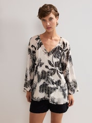 Phase Eight Black Simi Filcoupe Blouse - Image 1 of 7