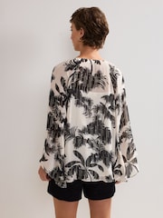Phase Eight Black Simi Filcoupe Blouse - Image 2 of 7