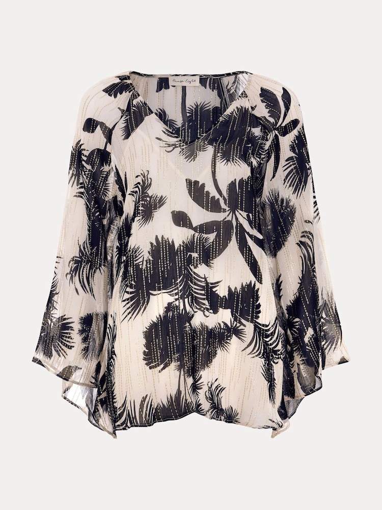 Phase Eight Black Simi Filcoupe Blouse - Image 7 of 7