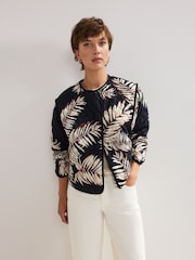 Phase Eight Black Kharis Print 100% Cotton Jacket - Image 1 of 7