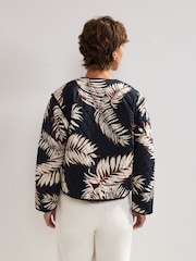 Phase Eight Black Kharis Print 100% Cotton Jacket - Image 2 of 7