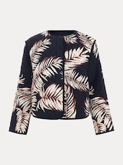 Phase Eight Black Kharis Print 100% Cotton Jacket - Image 7 of 7