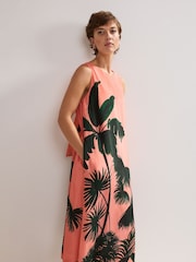 Phase Eight Pink Leila Palm Dress - Image 3 of 6