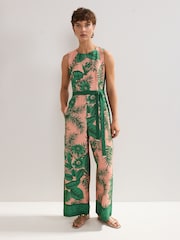 Phase Eight Pink Cyra Palm Jumpsuit - Image 1 of 7