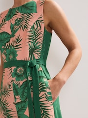 Phase Eight Pink Cyra Palm Jumpsuit - Image 6 of 7