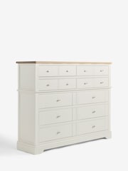 Chalk White Hampton Painted Oak Collection 10 Drawer Chest - Image 2 of 5