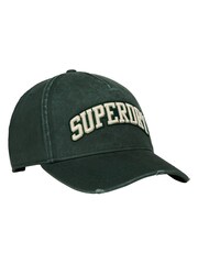 Superdry Grey Varsity Logo Trucker 100% Cotton Cap - Image 1 of 6