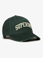 Superdry Grey Varsity Logo Trucker 100% Cotton Cap - Image 3 of 6