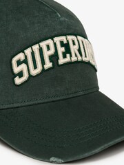 Superdry Grey Varsity Logo Trucker 100% Cotton Cap - Image 4 of 6