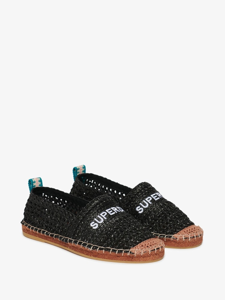 Superdry Espadrilles brodées en raphia - Image 3 of 7