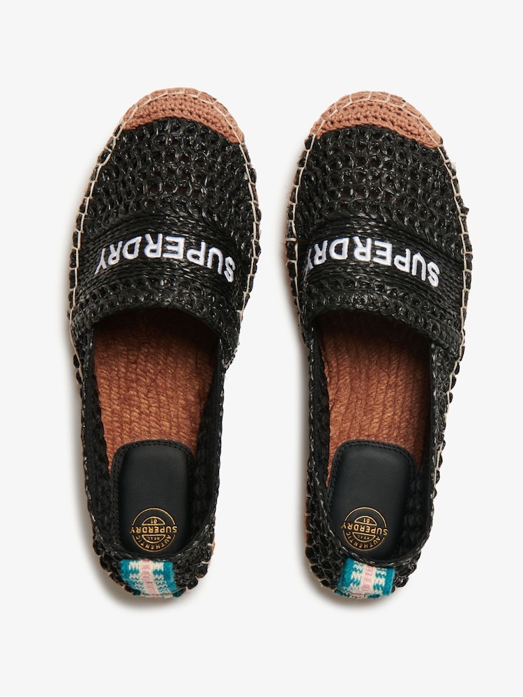 Superdry Espadrilles brodées en raphia - Image 5 of 7