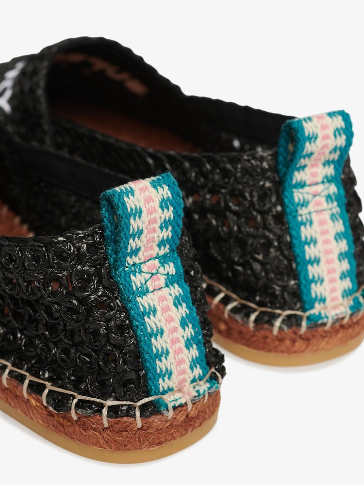 Superdry Espadrilles brodées en raphia - Image 6 of 7