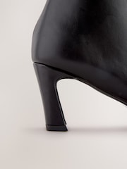 Black Forever Comfort® Chisel Toe Heeled Ankle Boots - Image 14 of 15