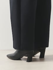 Black Forever Comfort® Chisel Toe Heeled Ankle Boots - Image 9 of 15