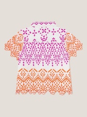 Monsoon Embroidered Short Sleeve 100% Cotton Shirt - Imagen 3 de 4