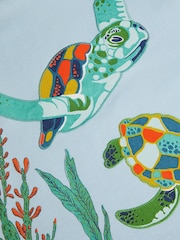 Monsoon Blue Turtle 100% Cotton T-Shirt - Image 3 of 3