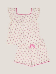 Monsoon Floral Jersey Short 100% Cotton Pyjamas Set - صورة 1 من 2