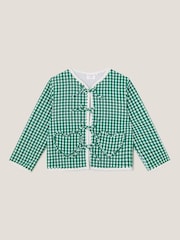 Monsoon куртка из 100% хлопка в клеточку с завязкой - Изображение 2 из 4