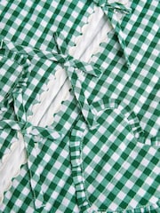 Monsoon куртка из 100% хлопка в клеточку с завязкой - Изображение 4 из 4