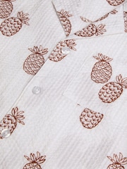 Monsoon Cream Pineapple Print 100% Cotton Shirt - Image 3 of 3
